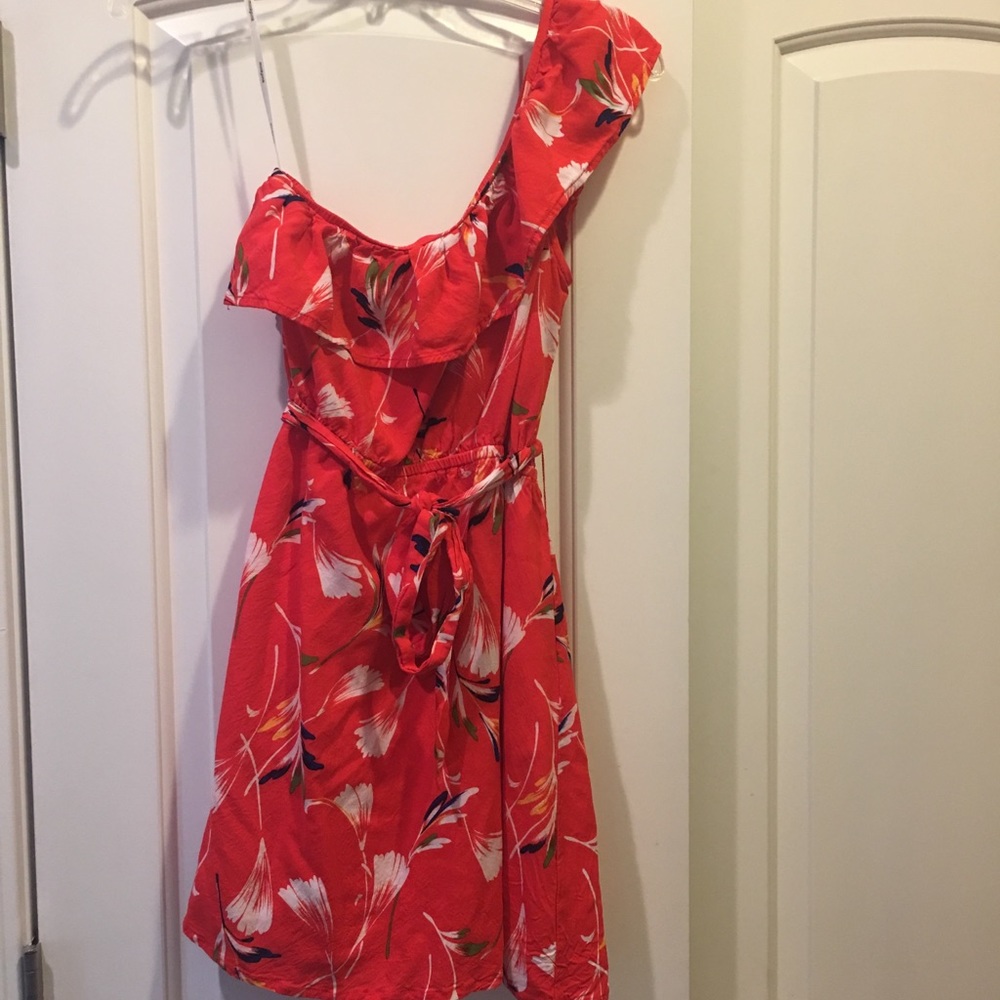 Cute asymmetrical summer dress